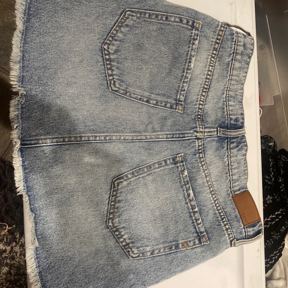 Denim High rise skirt